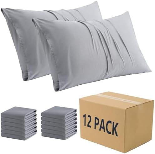 ZPECC Pillow Cases Set of 12 20x26 Envelope Closure Microfiber