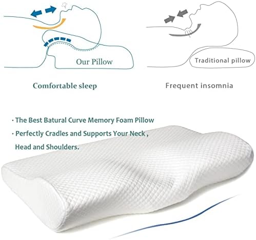 EPABO Contour Memory Foam Pillow for Neck Pain Relief