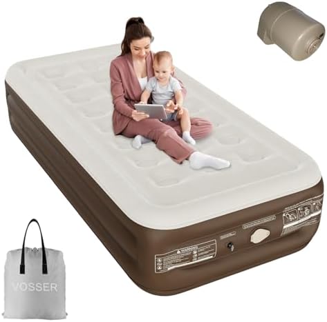 VOSSER Twin Air Mattress with Built-in Pump