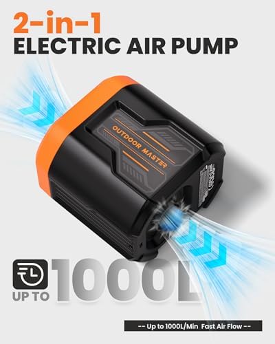 OutdoorMaster Bonito 5kPa Electric Air Pump with Rechargeable Battery
