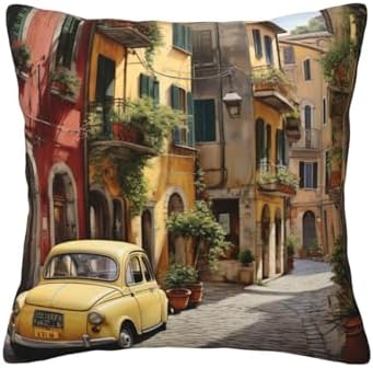 Ogniwo Italian Street Throw Pillow 12x12 Inch 1