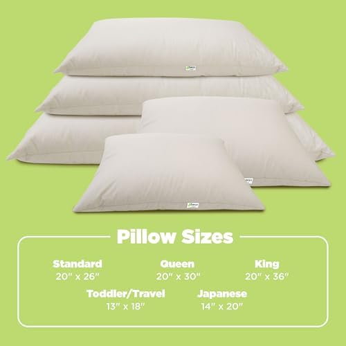 Organic Cotton Toddler Pillow Protector - 13X18 Water Resistant and Washable