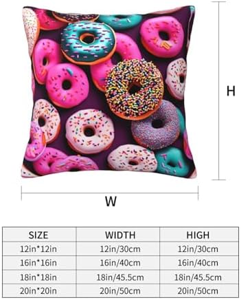 Ogniwo Donut Throw Pillow 12x12 Inch