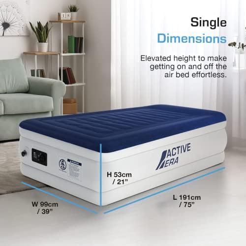 Active Era Luxury Twin Air Mattress with Built-in Pump