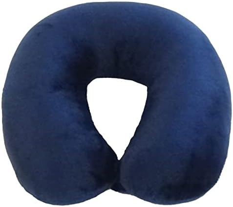 Wolf Essentials Adult Cozy Soft Microfiber Neck Pillow - Navy