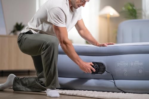 Intex Dura-Beam Deluxe Plush Air Mattress with Headboard Queen 600lb