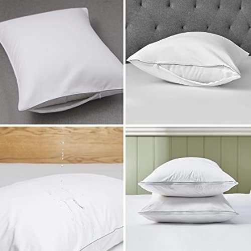Delara Organic Pillow Protectors GOTS Certified with Zipper