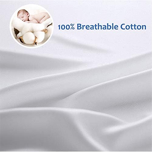 Precoco Queen Pillow Cases Set of 2 100 Cotton Sateen