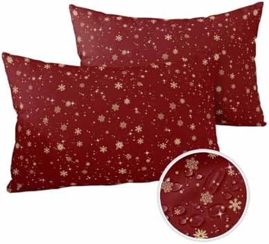 Waterproof Pillow Protectors 2 Pack with Zipper Design