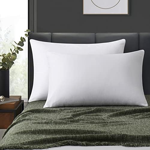 100 Cotton Zippered Pillow Cases Set of 2
