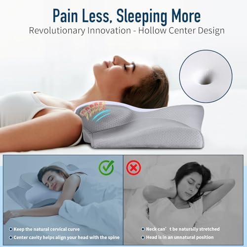 Ylekto Ergonomic Cervical Pillow for Neck Pain Relief