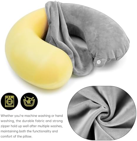 Philbinden 2 Pack Travel Neck Pillow Covers 1