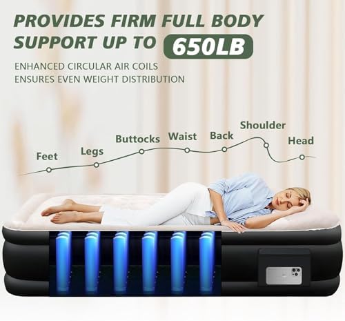 Kayfia Twin Air Mattress with Rechargeable Pump