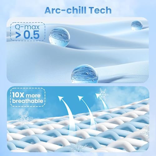 LUXEAR Cooling Pillowcases 2 Pack - PCM Tech Grey