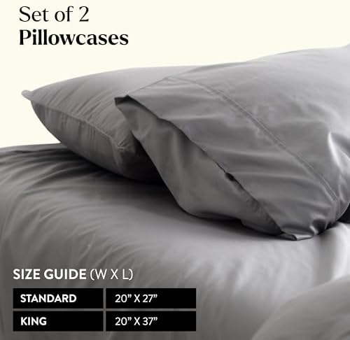 Miracle Made Luxe Pillow Cases 2 Pack Cool Comfort