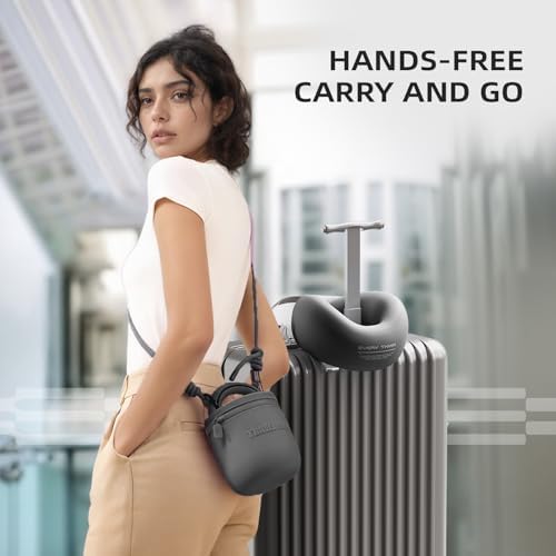 EVERY THINK Travel Pillow with 360 Support and Washable Cover