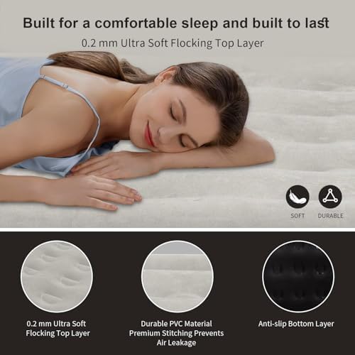 Oqsonwu 16 Queen Air Mattress with Built-in Pump