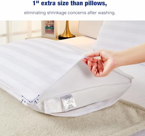 Stnomy Premium Cotton Pillow Protectors 2 Pack