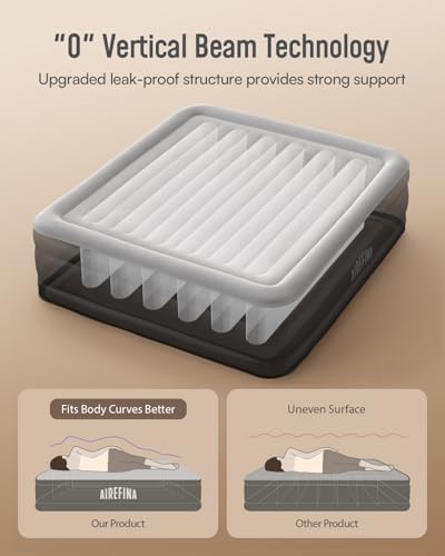 Airefina King Size Air Mattress with Built-in Pump 1