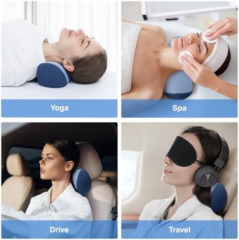 urnexttour Neck Cervical Pillow with Memory Foam Support Blue