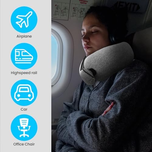 2024 Memory Foam Travel Pillow for Comfort and Support