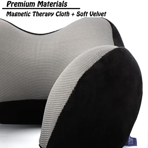 GOTDYA Travel Pillow with Memory Foam Support - Black
