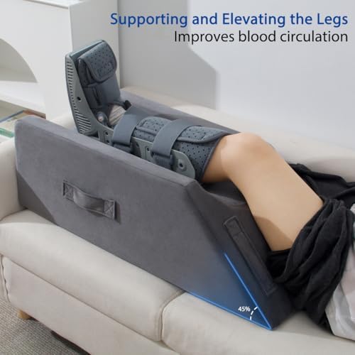 Aodisman Leg Elevation Pillow with Handles and Insert Pad