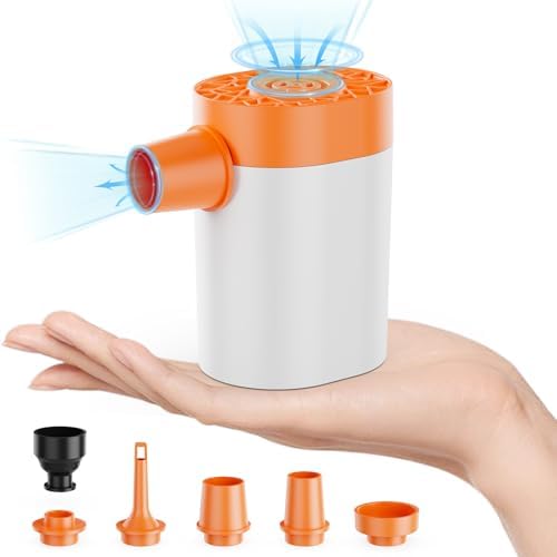 AA Battery Powered Mini Air Pump for Air Mattress and Inflatables