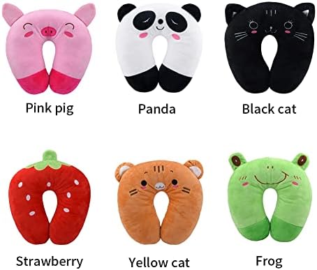 EKDJKK Travel Pillow for Kids Black Cat