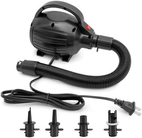 Wauffua 600W Electric Air Pump with 4 Nozzles 1