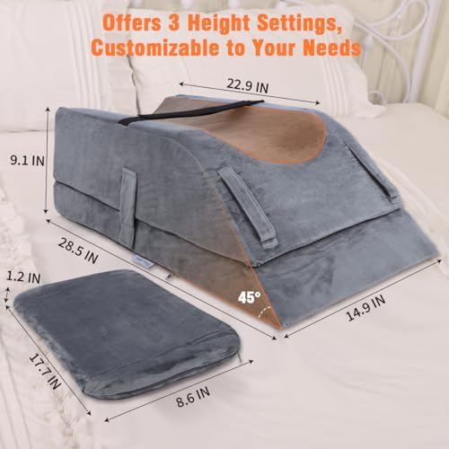 Maison de Morpheus Adjustable Leg Elevation Pillow for Post Surgery Recovery