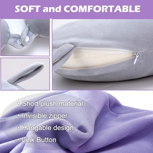 FEIYAUMI Travel Neck Pillow Cover Washable Zipper Closure Soft and Breathable
