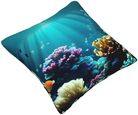 Ogniwo Underwater Scenery Throw Pillow 12x12 Inch