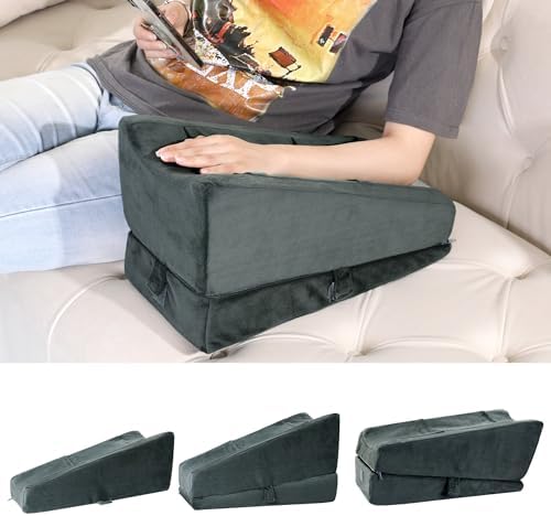BALAPET Adjustable Arm Leg Pillow with Pockets - Grey