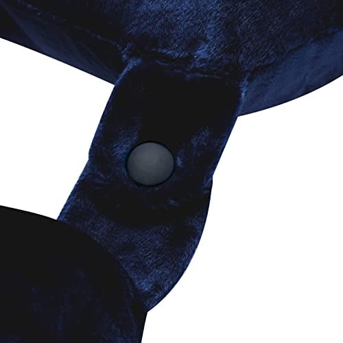 Wolf Essentials Adult Cozy Soft Microfiber Neck Pillow - Navy