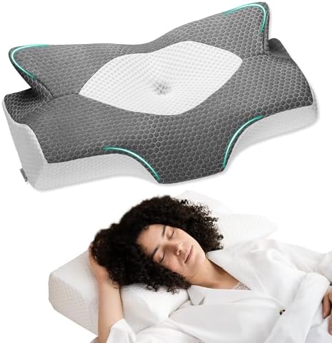 Elviros Cervical Foam Pillow for Neck Shoulder Support