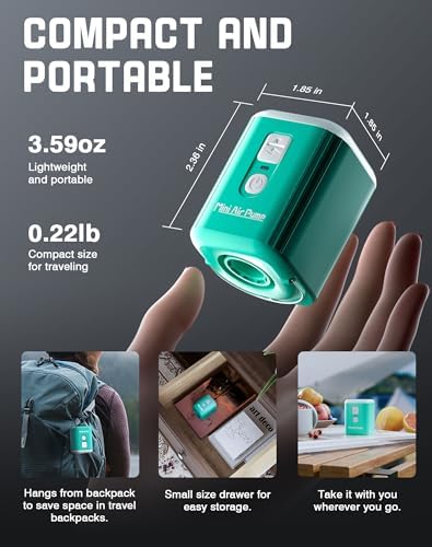 Aoypalp Mini Air Pump with 1600mAh Battery 1