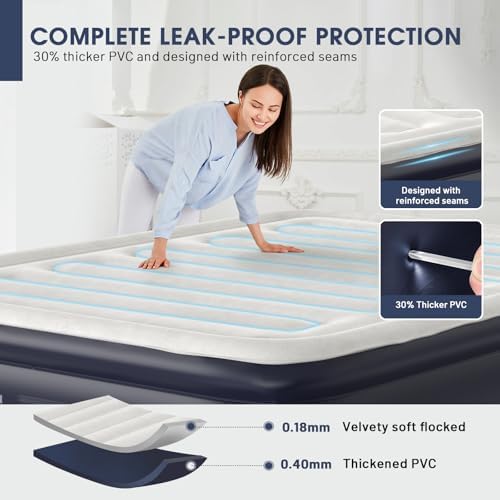 DIVON Queen Air Mattress with Built-In Pump and Storage Bag 1