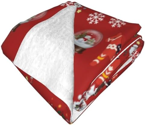 COMFAR Fuzzy Fleece Christmas Throw Blanket - 40x60 Inches
