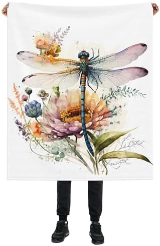 Gearsly Dragonfly Throw Blanket 50x60 Inches