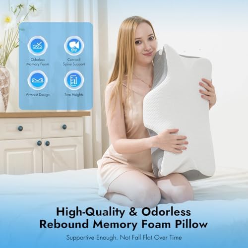 Anvo Cervical Pillow for Neck and Shoulder Pain Relief