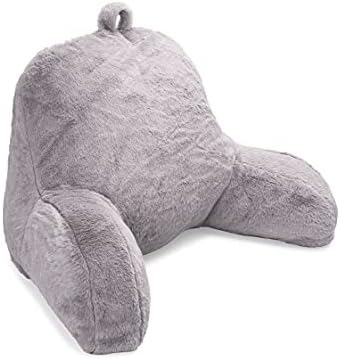 Sherry Kline Adult Fur Backrest Pillow - Gray