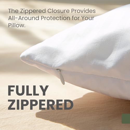 Fairpeak Pillow Covers with Zipper 20x26 2 Pack