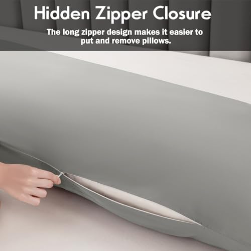JamRest Body Pillowcase with Zipper Cooling Viscose from Bamboo