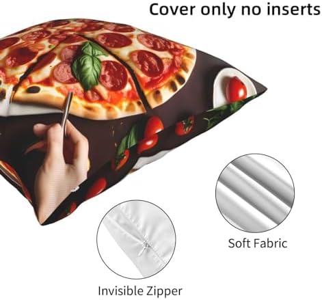 Ogniwo Pizza Food Throw Pillow 12x12 Inch