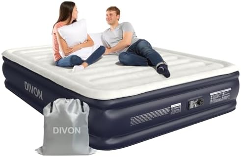 DIVON Queen Air Mattress with Built-In Pump