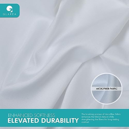 Glarea 24-Pack White Pillow Cases Queen Size