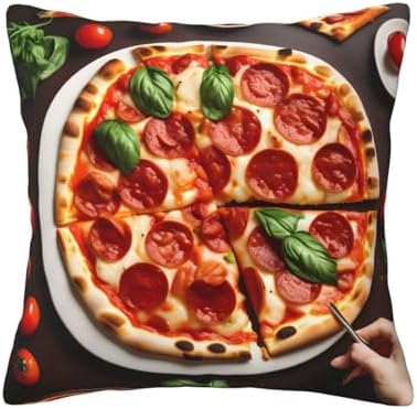Ogniwo Pizza Food Throw Pillow 12x12 Inch