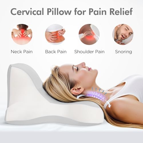 ByNaRIX Cervical Pillow with Cooling Silk Case 1