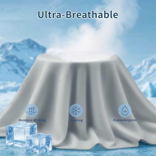 QUTOOL Cooling Pillow Cases Queen Size Set of 2